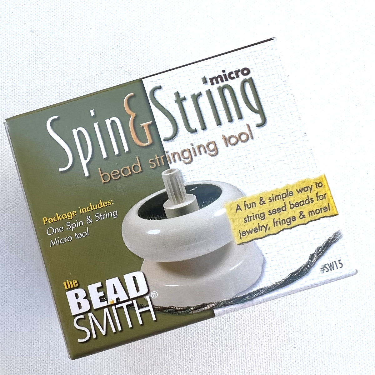 SPIN & STRING MICRO Small Plastic Beads Spinner by Bead Smith