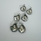 Sterling Silver Oyster Shell Pendants and Earrings