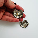 Sterling Silver Oyster Shell Pendants and Earrings