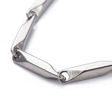 Bar Link Chain Bracelet - Plated Stainless - 8-5/8"