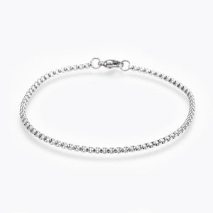 Box Chain Bracelet - Plated Stainless - 8"