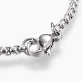 Box Chain Bracelet - Plated Stainless - 8"