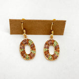 Crystal King Cake Earrings