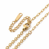 Cable Chain Necklace - Plated Stainless - 15.25"