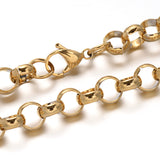 Rolo Chain Necklace - Plated Stainless -  19.7"