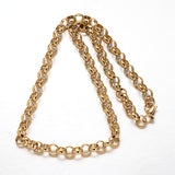 Rolo Chain Necklace - Plated Stainless -  19.7"