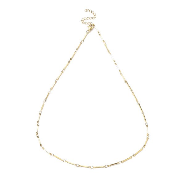 Bar Link Chain Necklace - 17.56