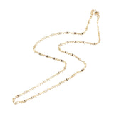 Oval Link Chain Necklace - Plated Brass - 17.72"