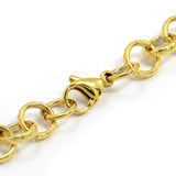 Bubbles Cable Chain Bracelet - Plated Stainless - 8-1/8"