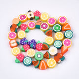 Polymer Clay Fruit Bead Strand