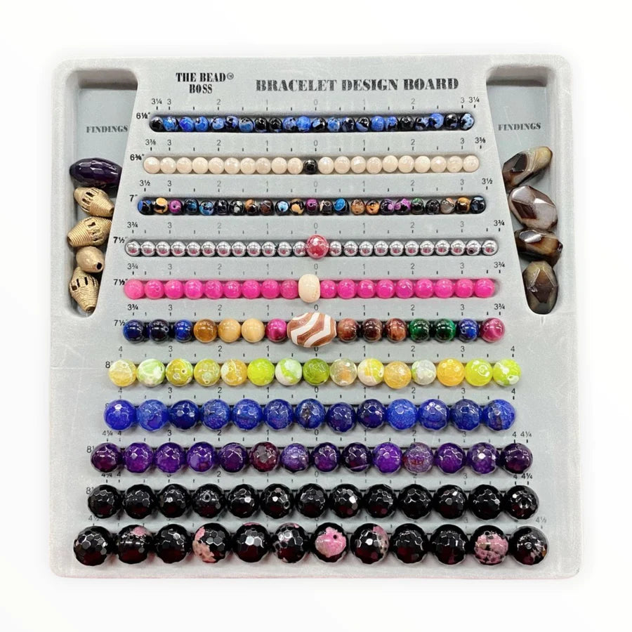 Beading board, bracelets, anklets, BDboard, the ultimate beading board,  bead board for bracelets, stretchy bracelets, measure for bracelets, design