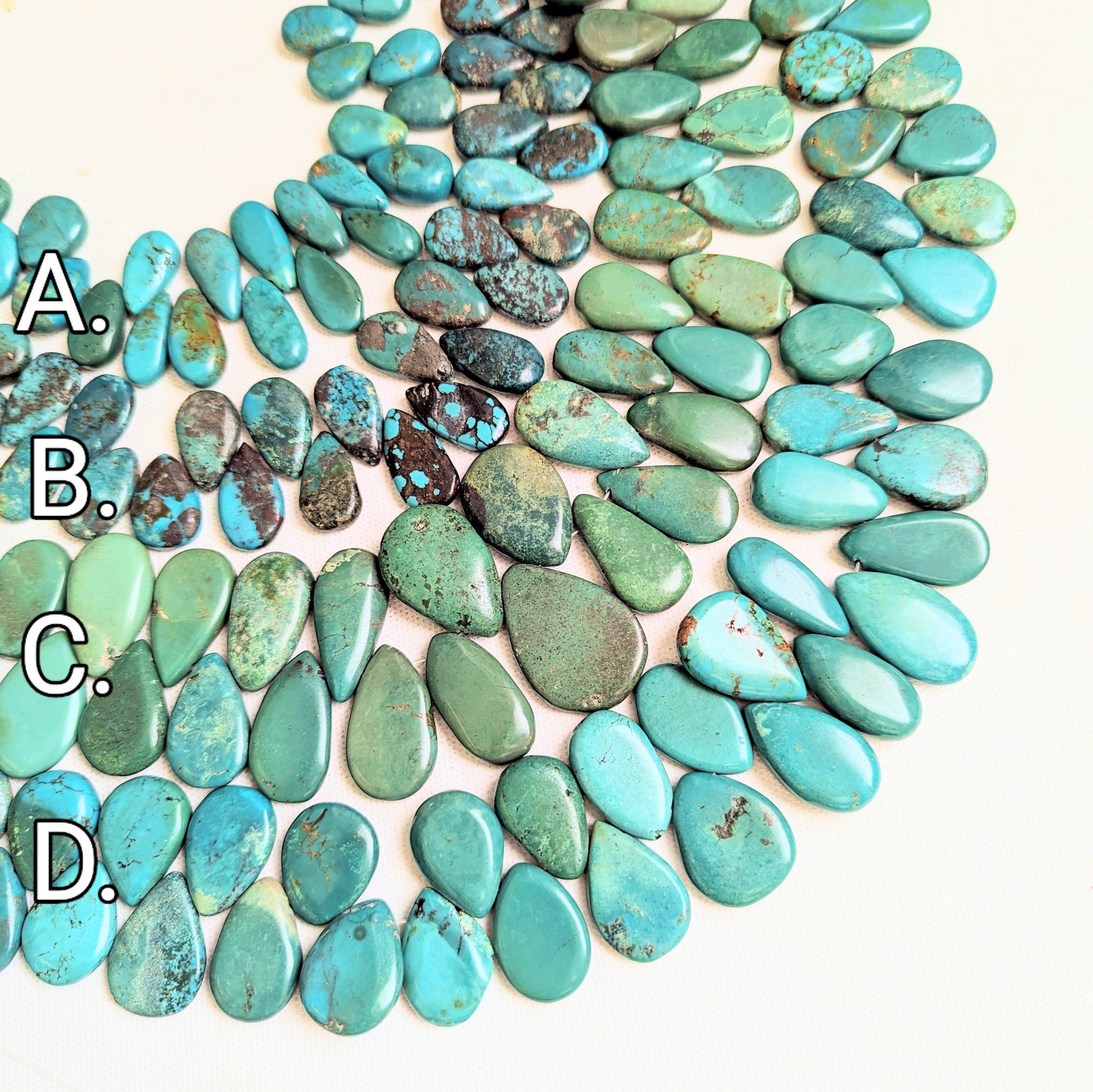 Natural Turquoise Blue Tear Drop Chips Gemstone buy Beads Various Sizes Full Strand Raw Material for DIY