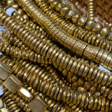 Brass Spacer Bead Strands