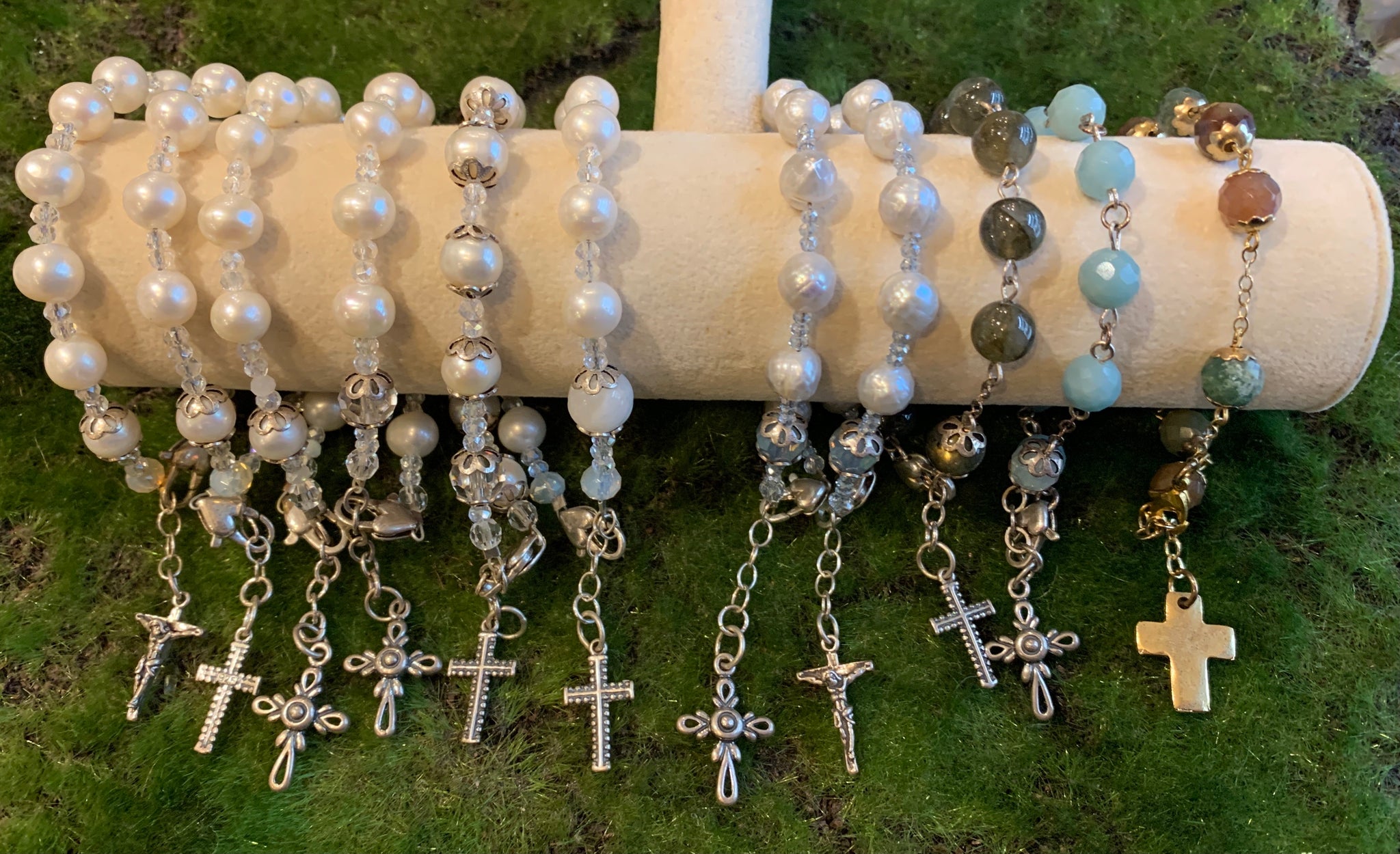 Labradorite Beaded Rosary Making Kit