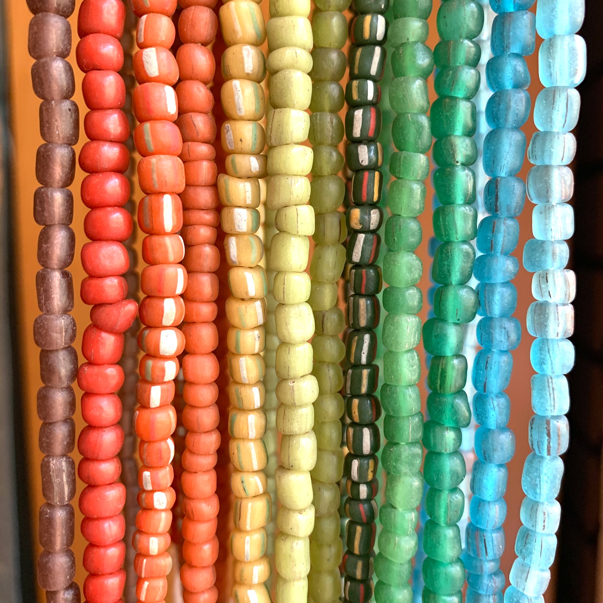 Indonesian Lampwork Glass Beads, Hand Made
