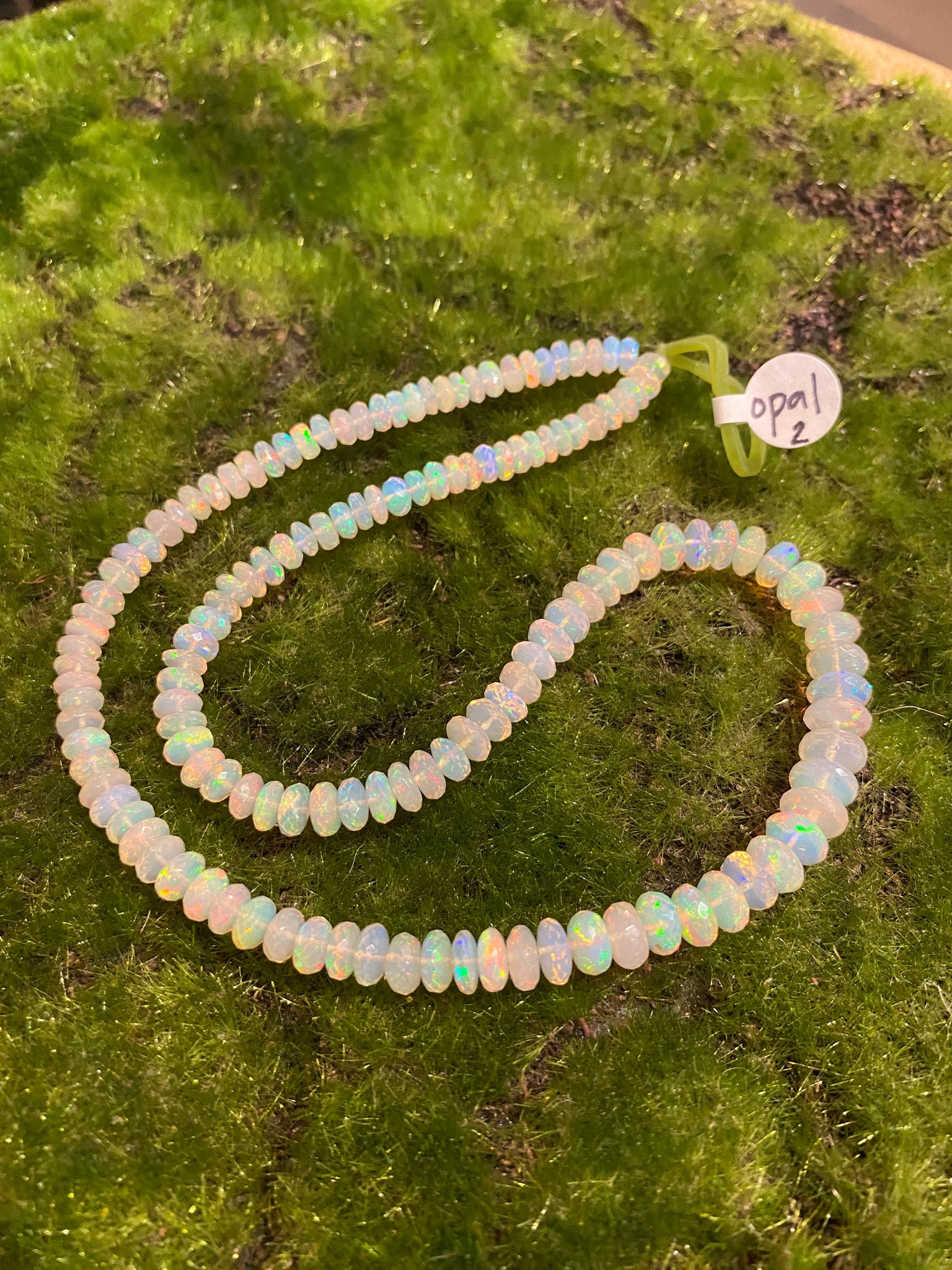 Genuine 42.00 Cts Ethiopian Opal Beads Strand