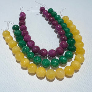 Dyed Jade Short Strands - 10mm